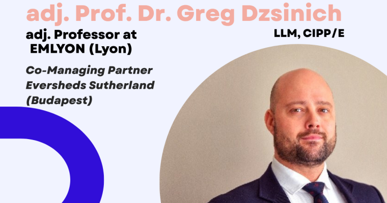 Board Member Spotlight: Adj. Prof. Dr. Greg Dzsinich, LLM, CIPP/E