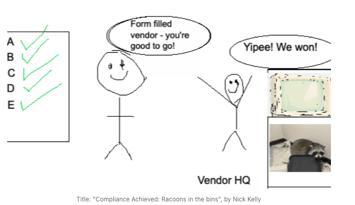 The Compliance Theatre: When Red Tape Meets Cybersecurity by Nick Kelly