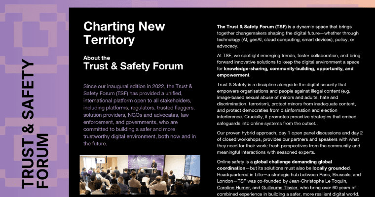 Trust & Safety Forum